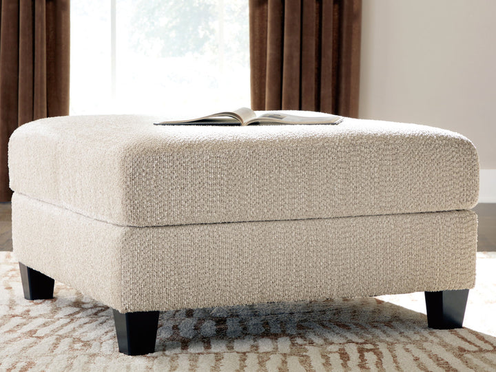 Steelwater Retreat - Oversized Accent Ottoman - Latte - Roberts Furniture & Mattress (Yorktown, VA)
