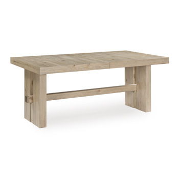 Lasinger - Rectangular Dining Room Extension Table - Light Brown - Roberts Furniture & Mattress (Yorktown, VA)