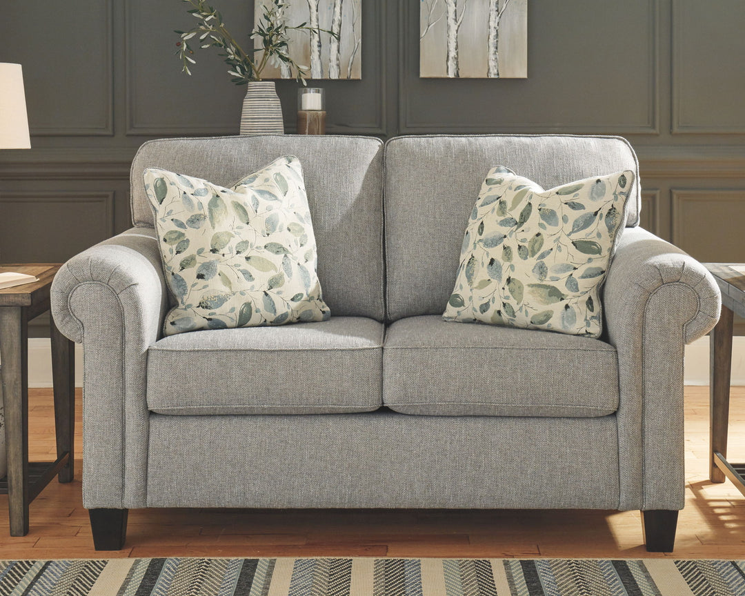 Alandari - Loveseat - Gray Dark
