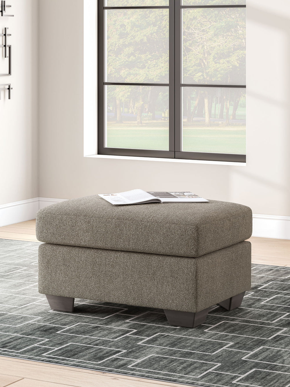 Triston-Peaks - Ottoman - Suede - Roberts Furniture & Mattress (Yorktown, VA)