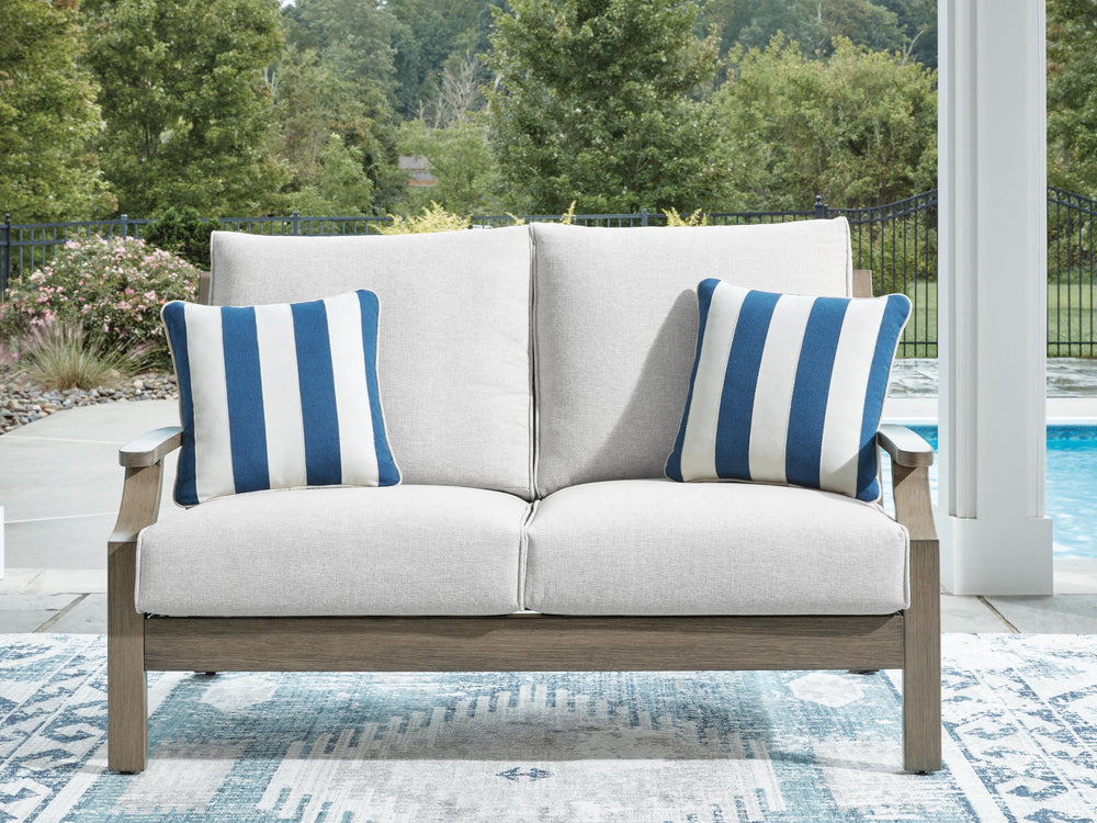 Rainier Ranch - Loveseat With Cushion - Brown / Beige - Roberts Furniture & Mattress (Yorktown, VA)