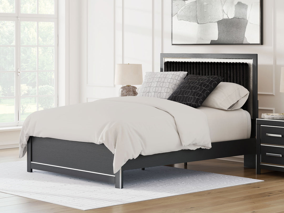 Zuraleus - Upholstered Panel Platform Bed With Roll Slats - Roberts Furniture & Mattress (Yorktown, VA)