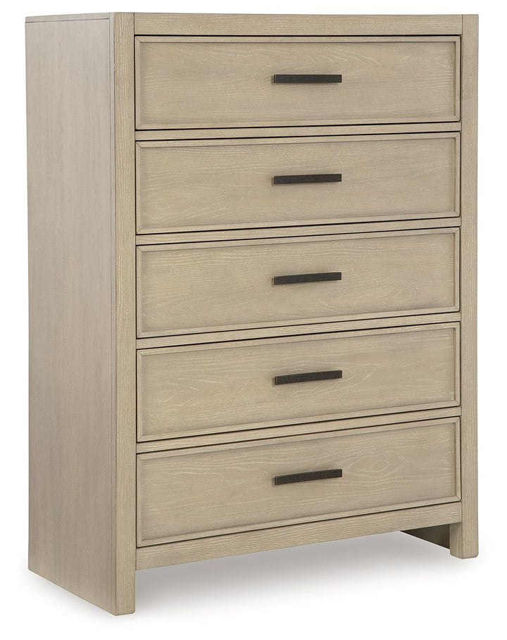 Calmoro - Five Drawer Chest - Gray - Roberts Furniture & Mattress (Yorktown, VA)