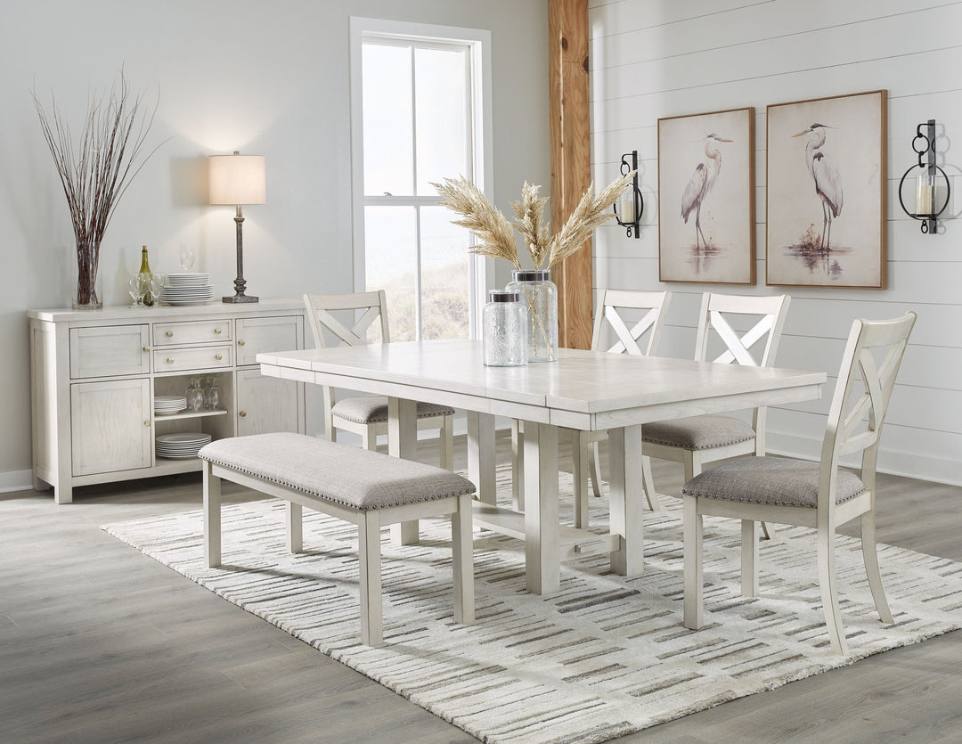 Robbinsdale - Rectangular Dining Room Extension Table Set - Roberts Furniture & Mattress (Yorktown, VA)