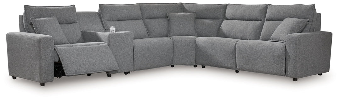 ModMax II - Salt And Pepper - Reclining Sectional