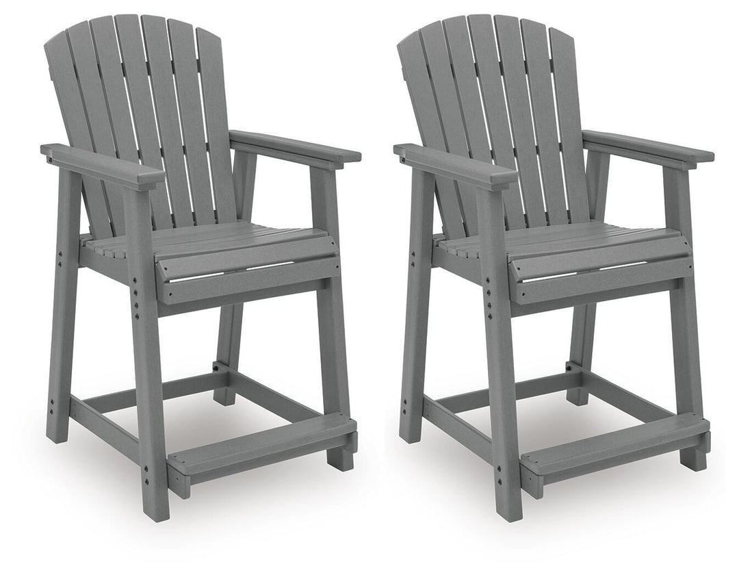 Sanctuary Beach - Barstool (Set of 2) - Dark Gray - Roberts Furniture & Mattress (Yorktown, VA)