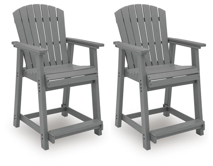 Sanctuary Beach - Barstool (Set of 2) - Dark Gray - Roberts Furniture & Mattress (Yorktown, VA)