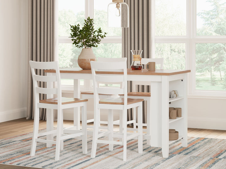 Gesthaven - Rectangular Dining Room Counter Set - Roberts Furniture & Mattress (Yorktown, VA)