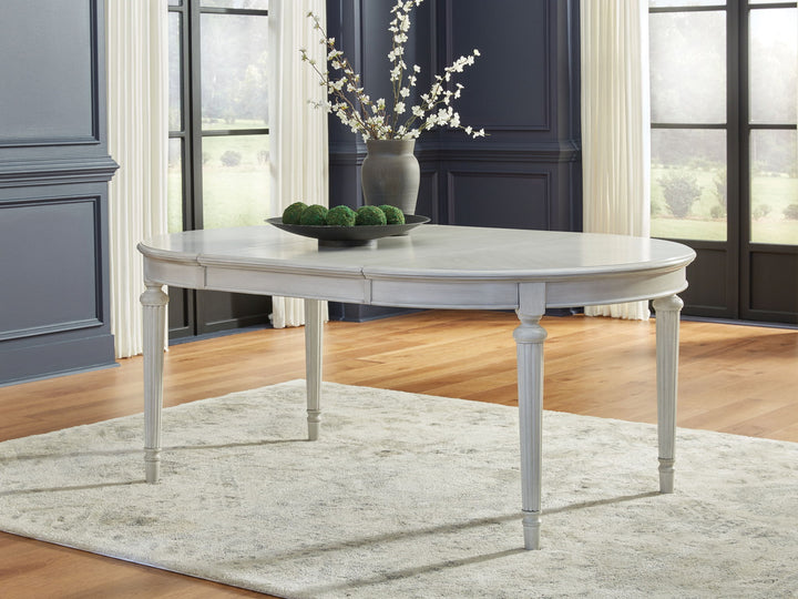 Montelaine - Oval Dining Room Extension Table - Antique White