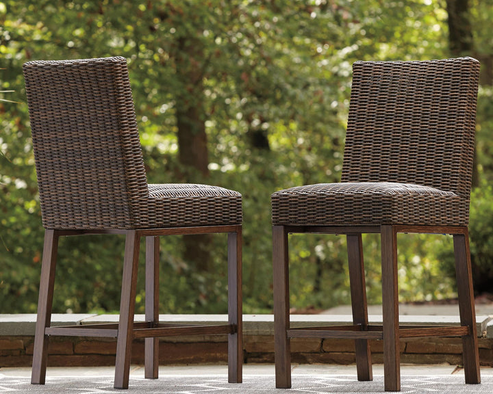 Paradise Trail - Barstool (Set of 2) - Medium Brown - Roberts Furniture & Mattress (Yorktown, VA)
