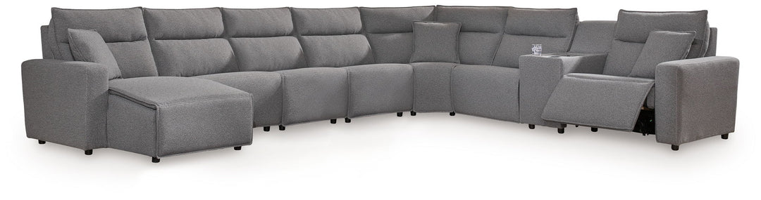 Modmax II - Reclining Sectional - Salt And Pepper - Roberts Furniture & Mattress (Yorktown, VA)