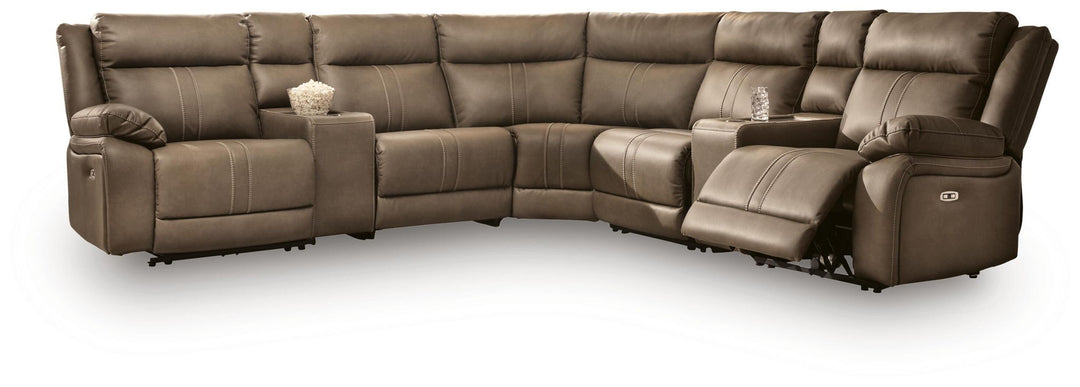 Max-Momentum - Reclining Sectional - Roberts Furniture & Mattress (Yorktown, VA)