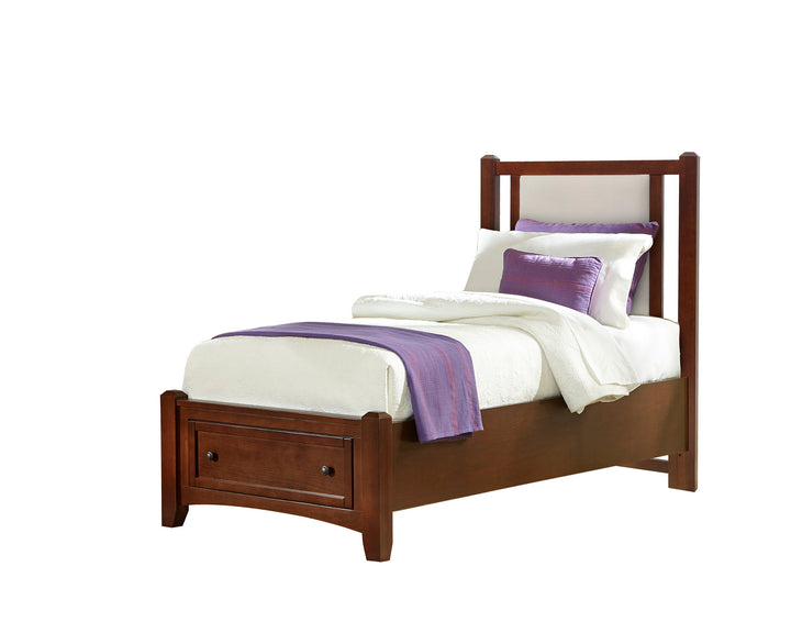 Bonanza - Linen Upholstered Bed With Storage Footboard - Roberts Furniture & Mattress (Yorktown, VA)