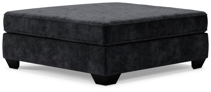 Lavernett - Oversized Accent Ottoman - Charcoal - Roberts Furniture & Mattress (Yorktown, VA)