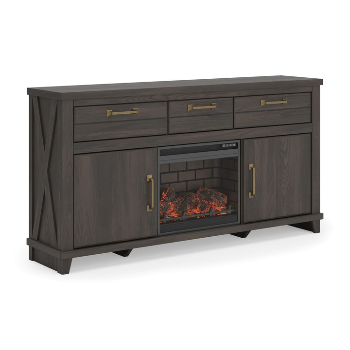 Brazen Valley - TV Stand With Fireplace Option