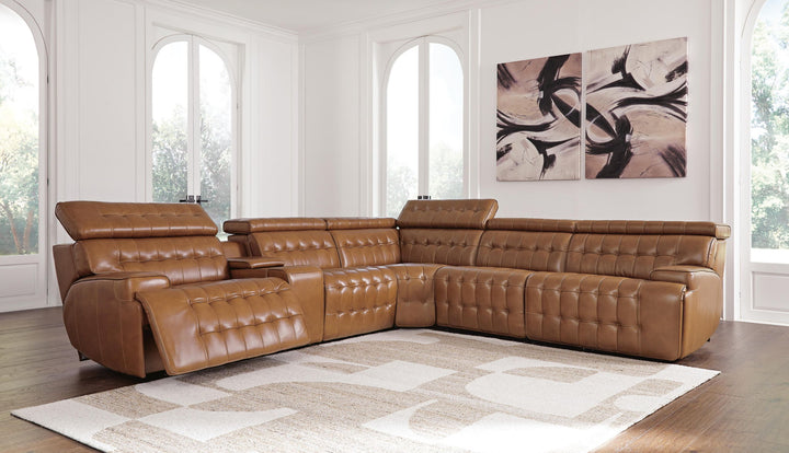 Temmpton - Power Reclining Sectional - Roberts Furniture & Mattress (Yorktown, VA)