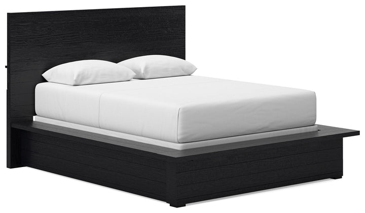 Londer - Queen Panel Bed - Black