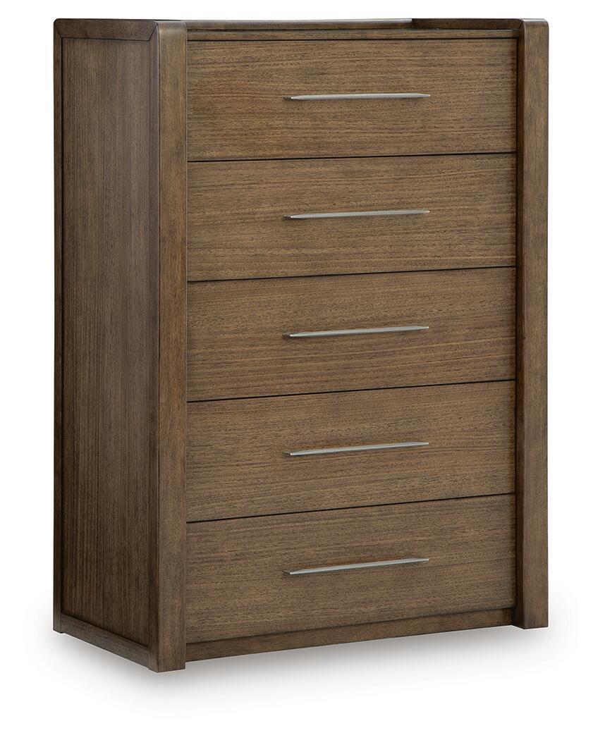 Marxmore - Five Drawer Chest - Brown - Roberts Furniture & Mattress (Yorktown, VA)