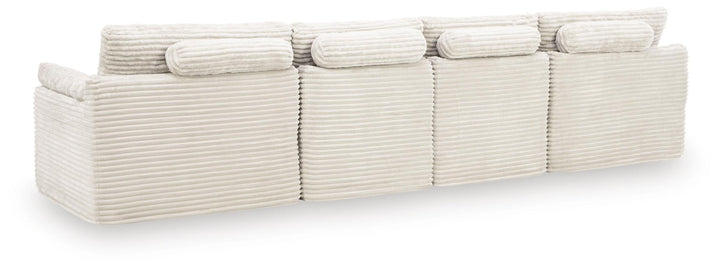 Fannin - 4-Piece Sectional With Ottoman - Ivory - Roberts Furniture & Mattress (Yorktown, VA)