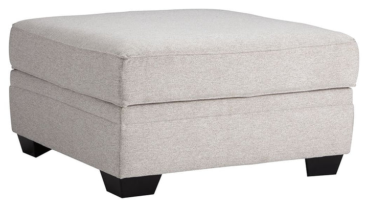 Dellara - Ottoman With Storage - Chalk