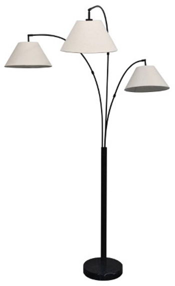Gibbswellner - Metal Arc Lamp - Black - Roberts Furniture & Mattress (Yorktown, VA)