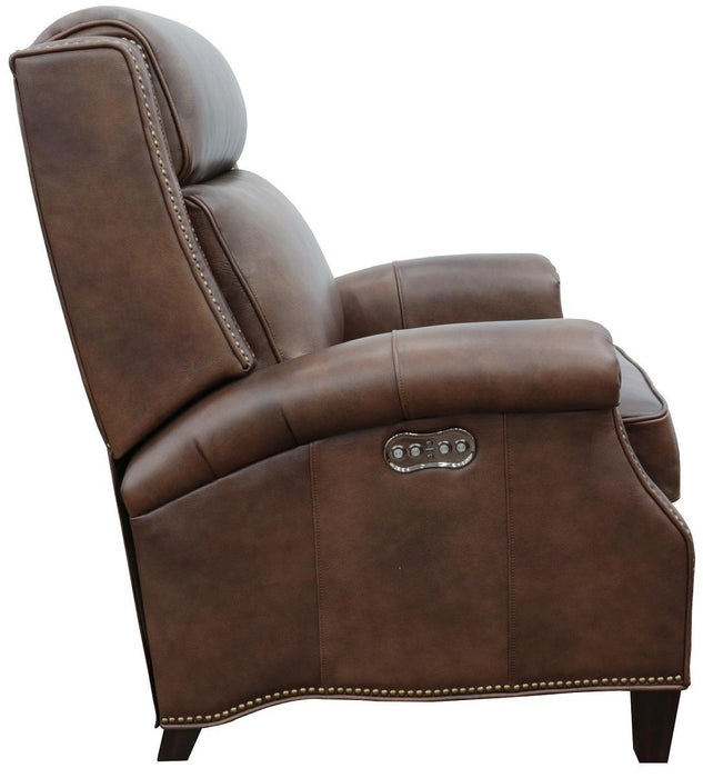 BarcaLounger Barrett Power Recliner with Power Head Rest in Worthington-cognac - Roberts Furniture & Mattress (Yorktown, VA)