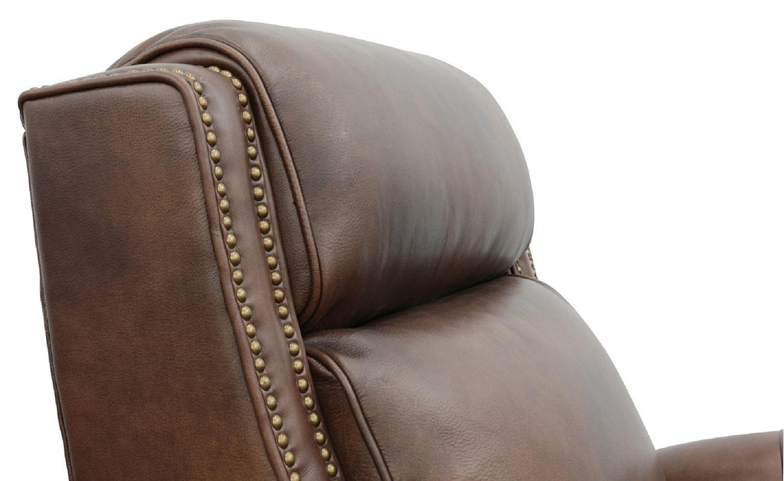 BarcaLounger Barrett Power Recliner with Power Head Rest in Worthington-cognac - Roberts Furniture & Mattress (Yorktown, VA)