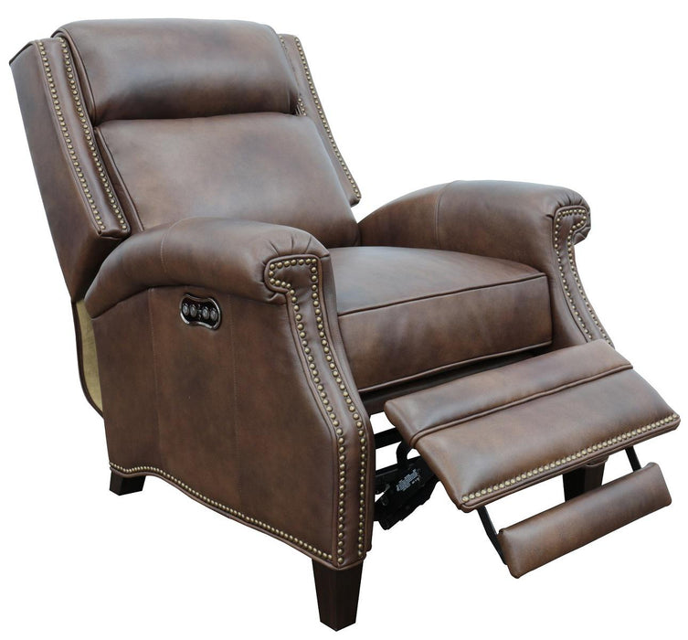 BarcaLounger Barrett Power Recliner with Power Head Rest in Worthington-cognac - Roberts Furniture & Mattress (Yorktown, VA)