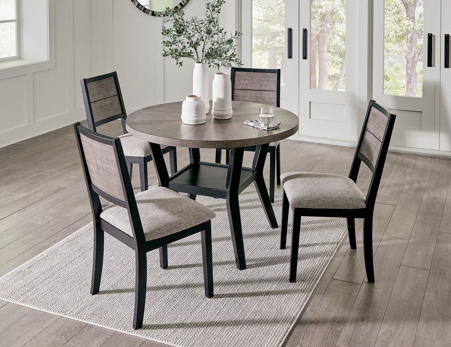 Corloda Dining Table and 4 Chairs (Set of 5)