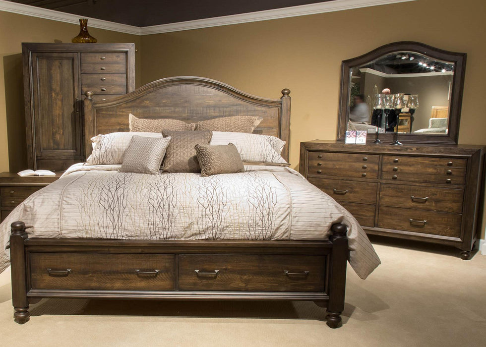 Liberty Catawba Hills Landscape Mirror in Peppercorn - Roberts Furniture & Mattress (Yorktown, VA)