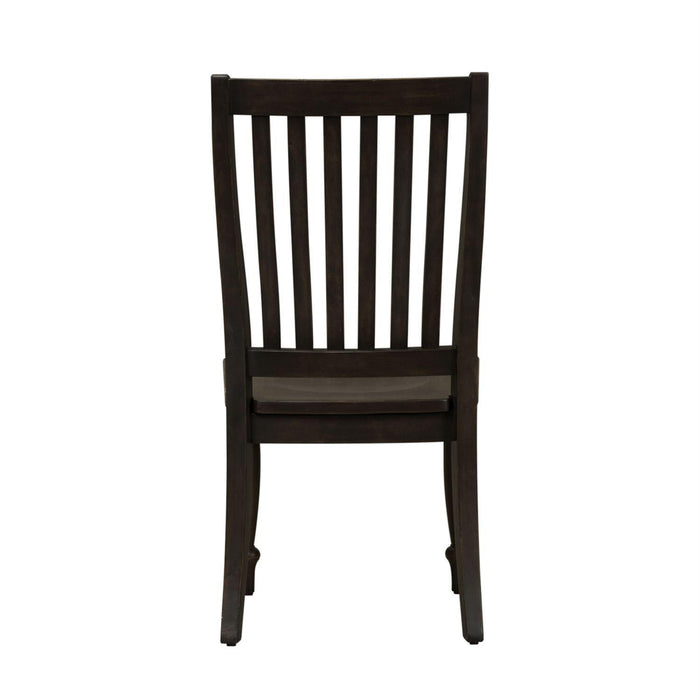 Liberty Furniture Harvest Home Slat Back Side Chair (RTA) in Chalkboard (Set of 2)