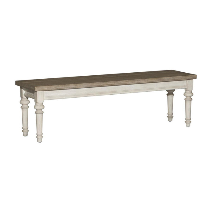 Liberty Furniture Heartland Bench in Antique White
