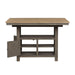 Liberty Furniture Lindsey Farm Kitchen Island in Gray and Sandstone - Roberts Furniture & Mattress (Yorktown, VA)