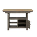 Liberty Furniture Lindsey Farm Kitchen Island in Gray and Sandstone - Roberts Furniture & Mattress (Yorktown, VA)