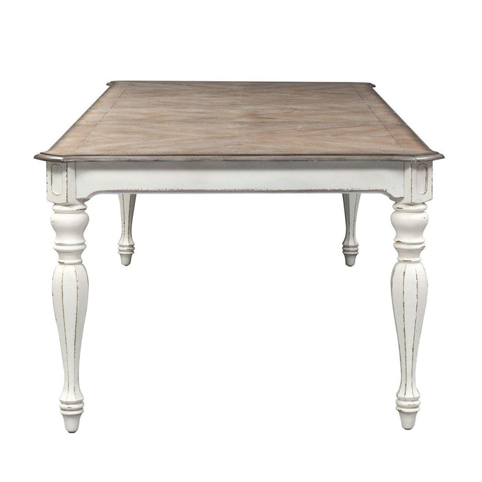 Liberty Furniture Magnolia Manor Rectangular Leg Table in Antique White