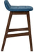 Liberty Furniture Space Saver Barstool30 (Blue) in Satin Walnut (Set of 2) - Roberts Furniture & Mattress (Yorktown, VA)