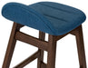 Liberty Furniture Space Saver Barstool30 (Blue) in Satin Walnut (Set of 2) - Roberts Furniture & Mattress (Yorktown, VA)