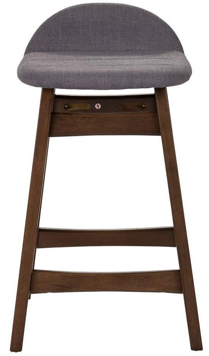 Liberty Furniture Space Saver Barstool30 (Grey) in Satin Walnut (Set of 2)