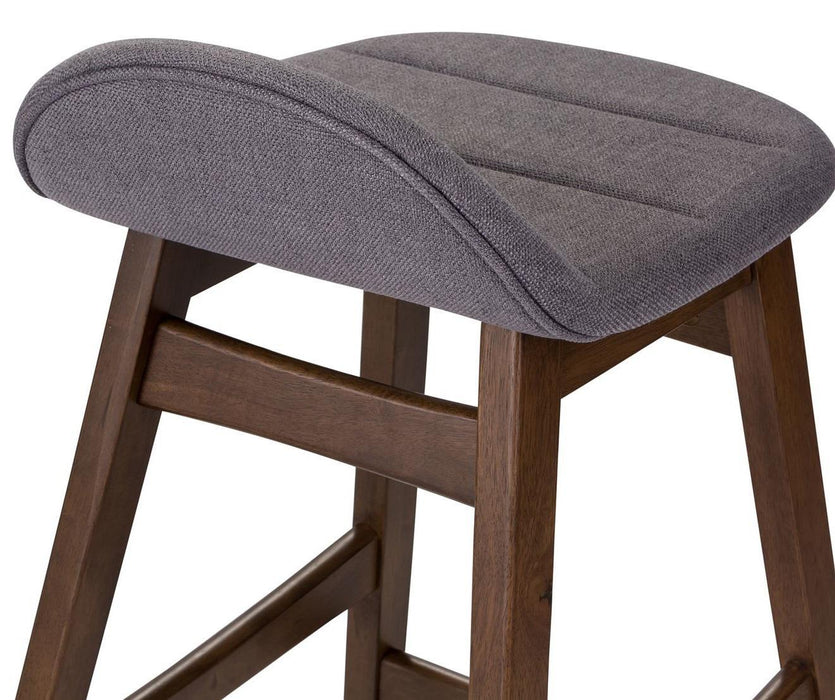 Liberty Furniture Space Saver Barstool30 (Grey) in Satin Walnut (Set of 2) - Roberts Furniture & Mattress (Yorktown, VA)