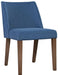 Liberty Furniture Space Saver Nido Chair (Blue) in Satin Walnut (Set of 2) - Roberts Furniture & Mattress (Yorktown, VA)