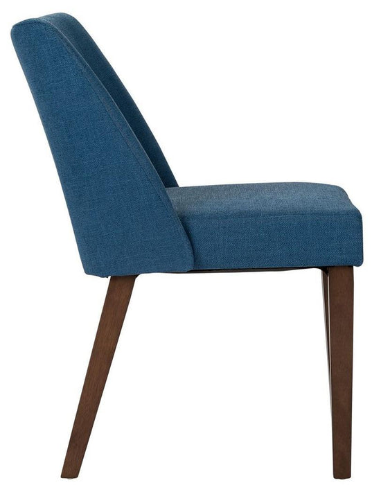 Liberty Furniture Space Saver Nido Chair (Blue) in Satin Walnut (Set of 2) - Roberts Furniture & Mattress (Yorktown, VA)