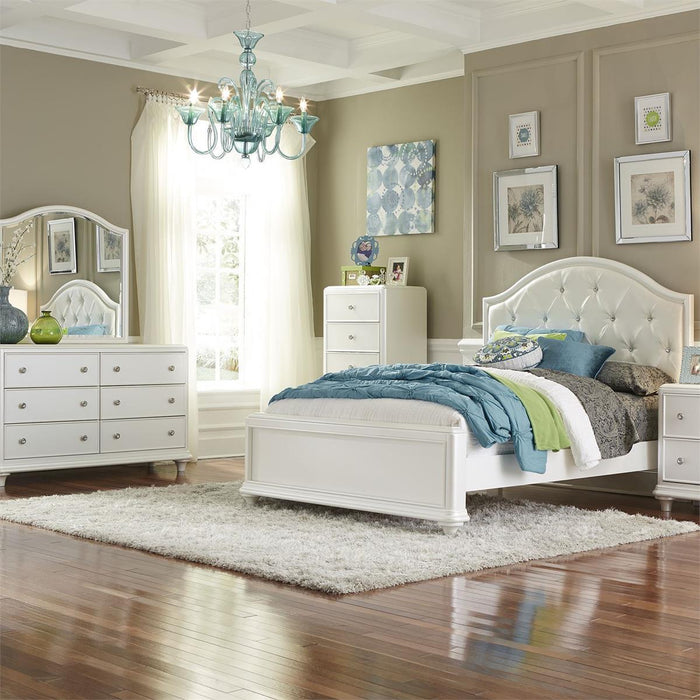 Liberty Furniture Stardust Mirror in Iridescent White - Roberts Furniture & Mattress (Yorktown, VA)