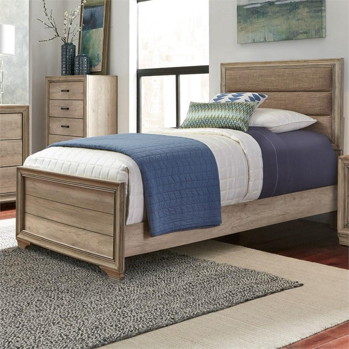 Liberty Furniture Sun Valley Full Upholstered Bed in Sandstone