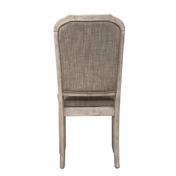 Liberty Furniture Willowrun Upholstered Side Chair (RTA) in Rustic White (Set of 2) - Roberts Furniture & Mattress (Yorktown, VA)