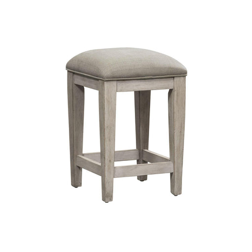 Liberty Heartland Console Stool in Antique White - Roberts Furniture & Mattress (Yorktown, VA)