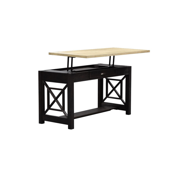 Liberty Heatherbrook Lift Top Writing Desk in Charcoal & Ash