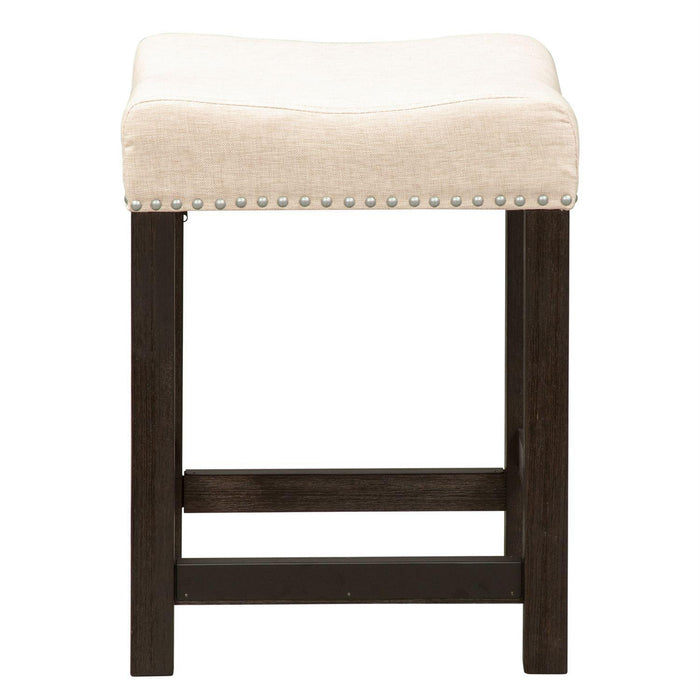 Liberty Heatherbrook Uph Barstool in Charcoal and Ash - Roberts Furniture & Mattress (Yorktown, VA)