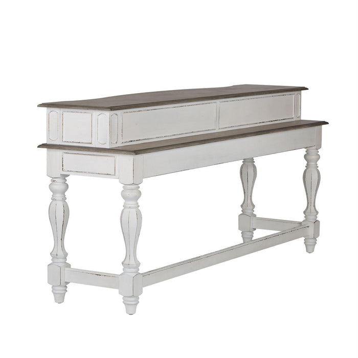 Liberty Magnolia Manor Console Bar Table in Antique White - Roberts Furniture & Mattress (Yorktown, VA)