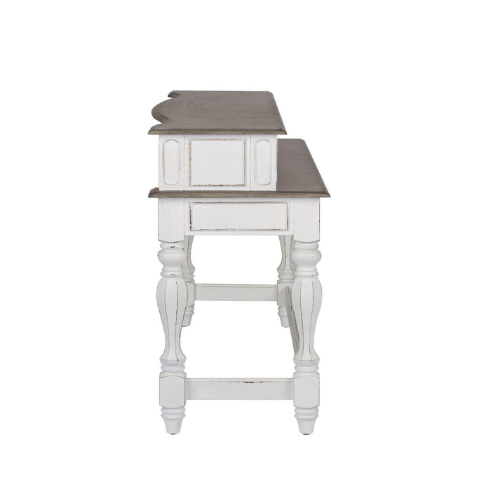 Liberty Magnolia Manor Console Bar Table in Antique White - Roberts Furniture & Mattress (Yorktown, VA)