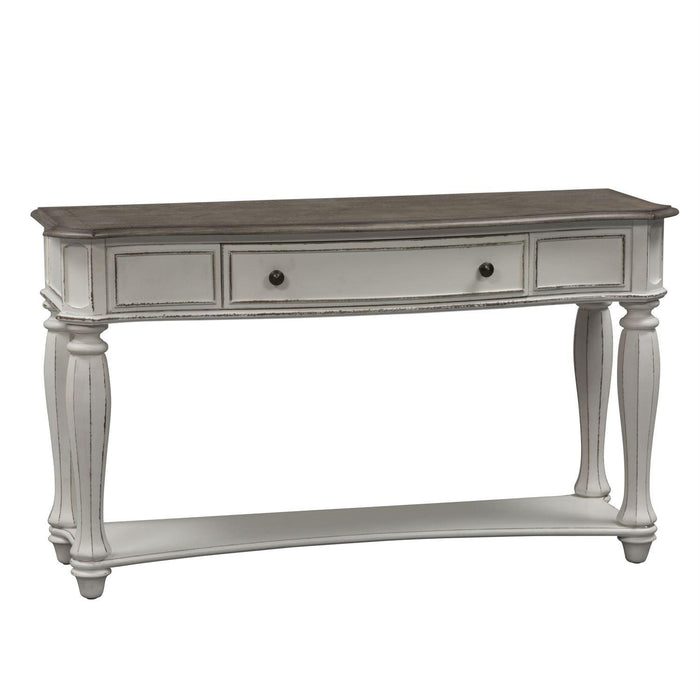 Liberty Magnolia Manor Sofa Table in Antique White - Roberts Furniture & Mattress (Yorktown, VA)